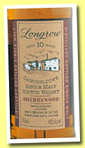 Longrow 10yo 1991/2001 ‘Sherrywood’ (46%, OB)